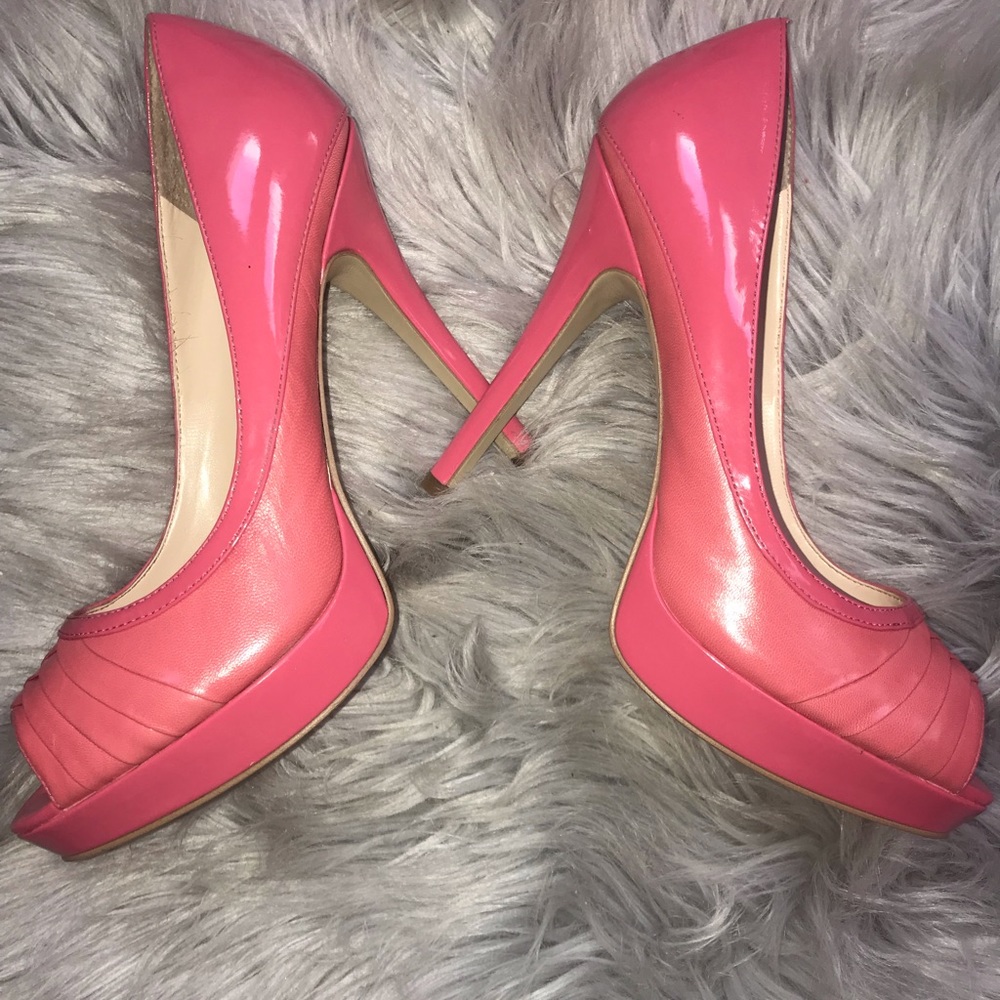 🔥💥Audrey Brooke - Plush Pink heels🔥⚡️